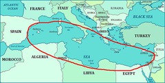 <p>The sea that the Nile empties into</p>