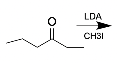 <p>Select the most likely product from this reaction</p>