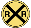 <p><strong>Railroad Crossing Warning Sign </strong></p>