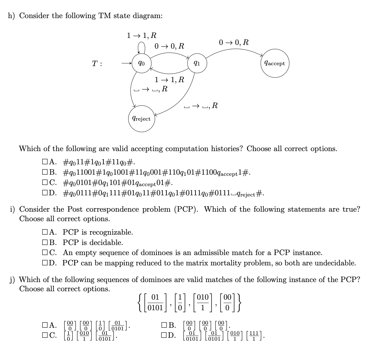 <p>Can be multiple correct or none</p>