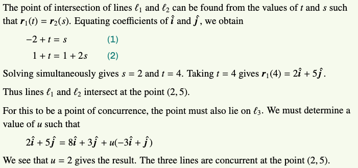 <p>HINT: a value of u must satisfy i and j component, as the same result.</p>