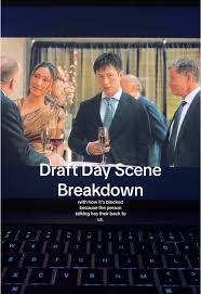 <p>Checking each other out after draft, gaydar (vision processing)</p>