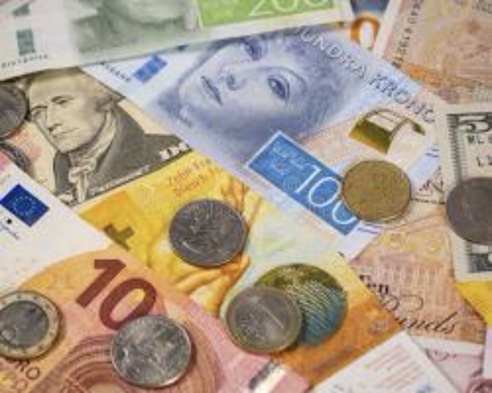 <p>Ali paid in cash using both coins and notes from his wallet."</p>