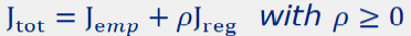 <p>Changes the cost function by adding a Jreg = theta^T*theta term to the SSE.</p><p>This provides a trade off between fit to data and smoothness.</p>