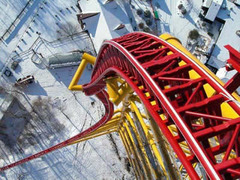 <p>the turning point in the story and the moment of greatest suspense</p>