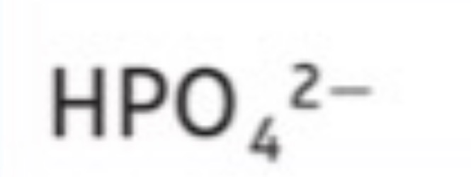 <p>HPO4^-2</p>