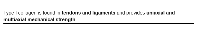 <p>provides uniaxial and multiaxial mechanical strength</p>