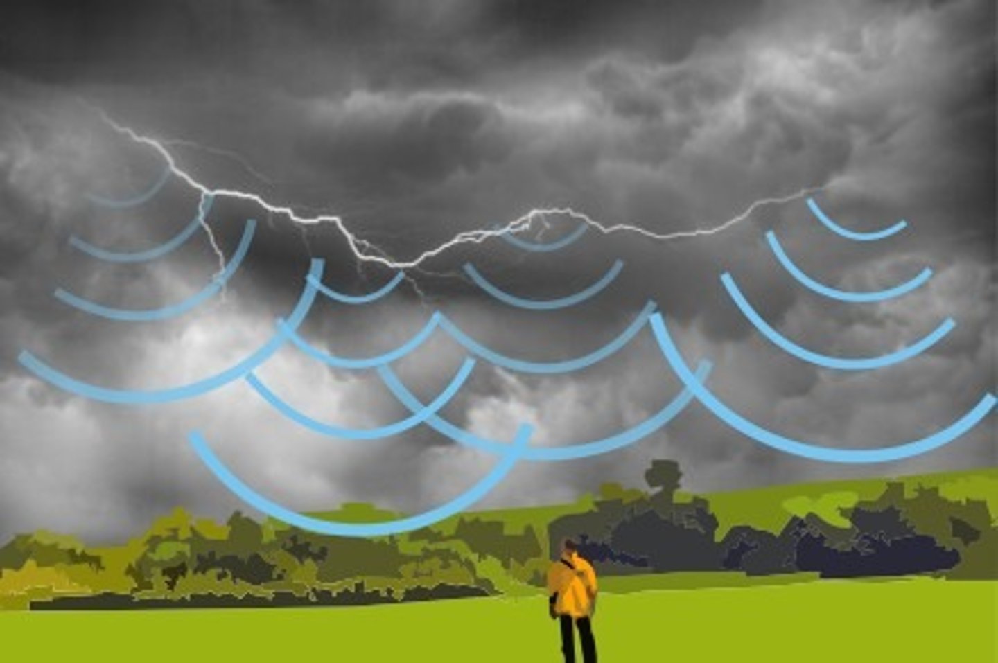 <p>the rumbling sound in the clouds that happens after lightning</p>
