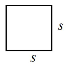 <p>Formula for area of a square</p>