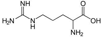 <p>-CH2-CH2-CH2-NH-C(=NH2)-NH2</p>