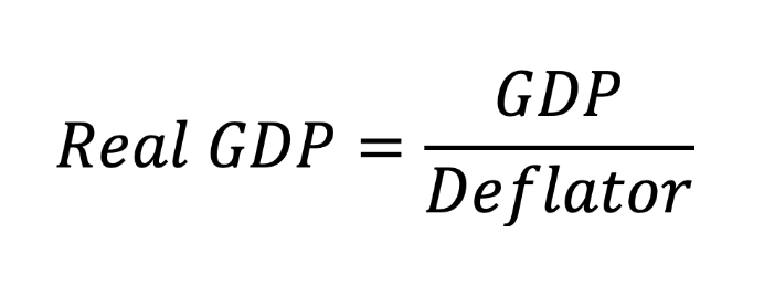 <p>Strips out inflationary distortions to compute true economic expansion.</p>