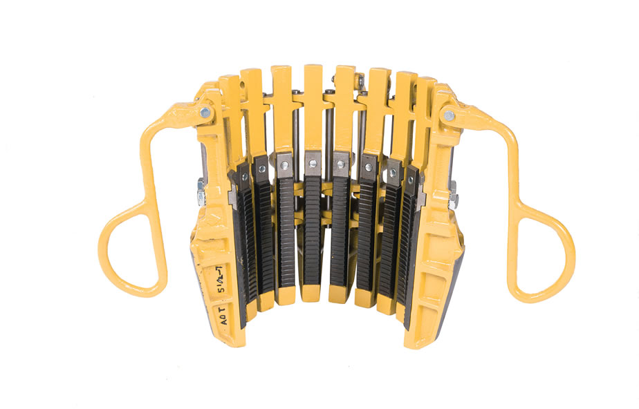 <p>Details: Multi-segment drill collar slips designed with individual segments linked together to wrap around varying tool joint diameters.</p>
