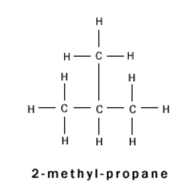 <p>CH<sub>3</sub>CH(CH<sub>3</sub>)CH<sub>3</sub></p>