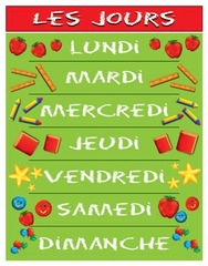 <p>The days of the week</p>