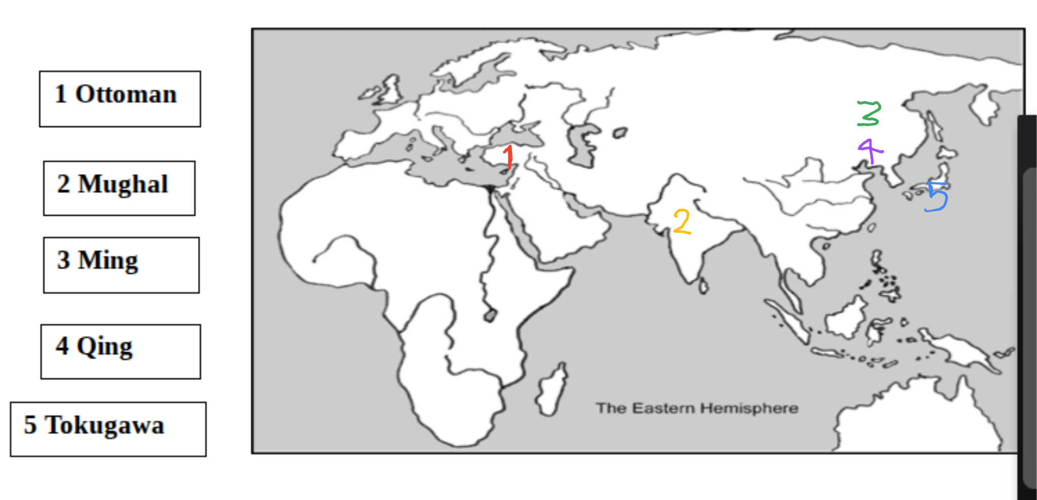 <p>where was the Qing empire located?</p>