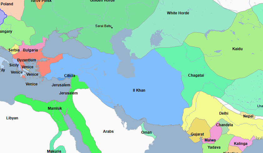 <ul><li><p>First Khan and Founder of the Ilkhanate, a subkhanate of the Mongolian Empire</p><ul><li><p>He was a grandson of Genghis Khan, from the line of Toluy, Genghis Khan’s other son who did not inherit Genghis Khan’s initial will</p></li><li><p>He was the brother of Mongke Khan </p></li><li><p>This subkhanate essentially covered Persia, and became a Mongolian Dynasty of Persia</p></li></ul></li><li><p>He and his forces defeated Al-Mustasim and the Abbasid Caliphate in the Siege of Baghdad, thus ending the Abbasid Caliphate and so-called “Islamic Golden Age;” having obliterated the city and slaughtered its people</p><ul><li><p>He had traversed the Oxus River on New Years Day, taking an eventful trip across southern Asia which culminated in this event </p></li></ul></li><li><p>He and his forces besieged Damascus, where Christian underdogs foolishly cheered and converted a mosque into a church </p></li><li><p>He and his forces besieged Aleppo </p></li><li><p>He and his forces were defeated by Baybars and the Mamluk Sultanate in the Battle of Ain Jalut, which kept the Mongols from conquering Egypt and Palestine </p><ul><li><p>This came from a fatal error he made, when, responding to word of Mongke Kahn’s death, withdrew to Azerbaijan many of his men and still sent the rest he had to crush the Mamelukes, only for the remaining force to be outnumbered and crushed by Baybars and his men </p></li><li><p>This had the effect of smashing the mystique of Mongol invincibility </p></li></ul></li></ul><p></p>
