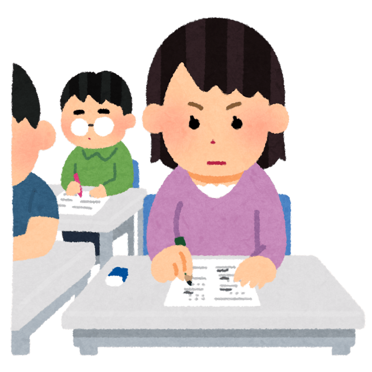 <p>exam - /ɪɡˈzæm/ [c]</p>