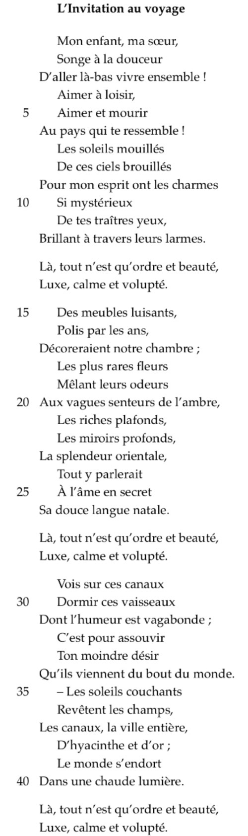 <p>Invitation au Voyage - extraits + problématique et mvts</p>