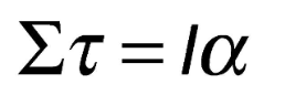 <p>• The angular acceleration is directly proportional to the net torque<br>• The angular acceleration is inversely proportional to the moment of inertia of the object</p><ul><li><p>like F = ma</p></li></ul><p></p>