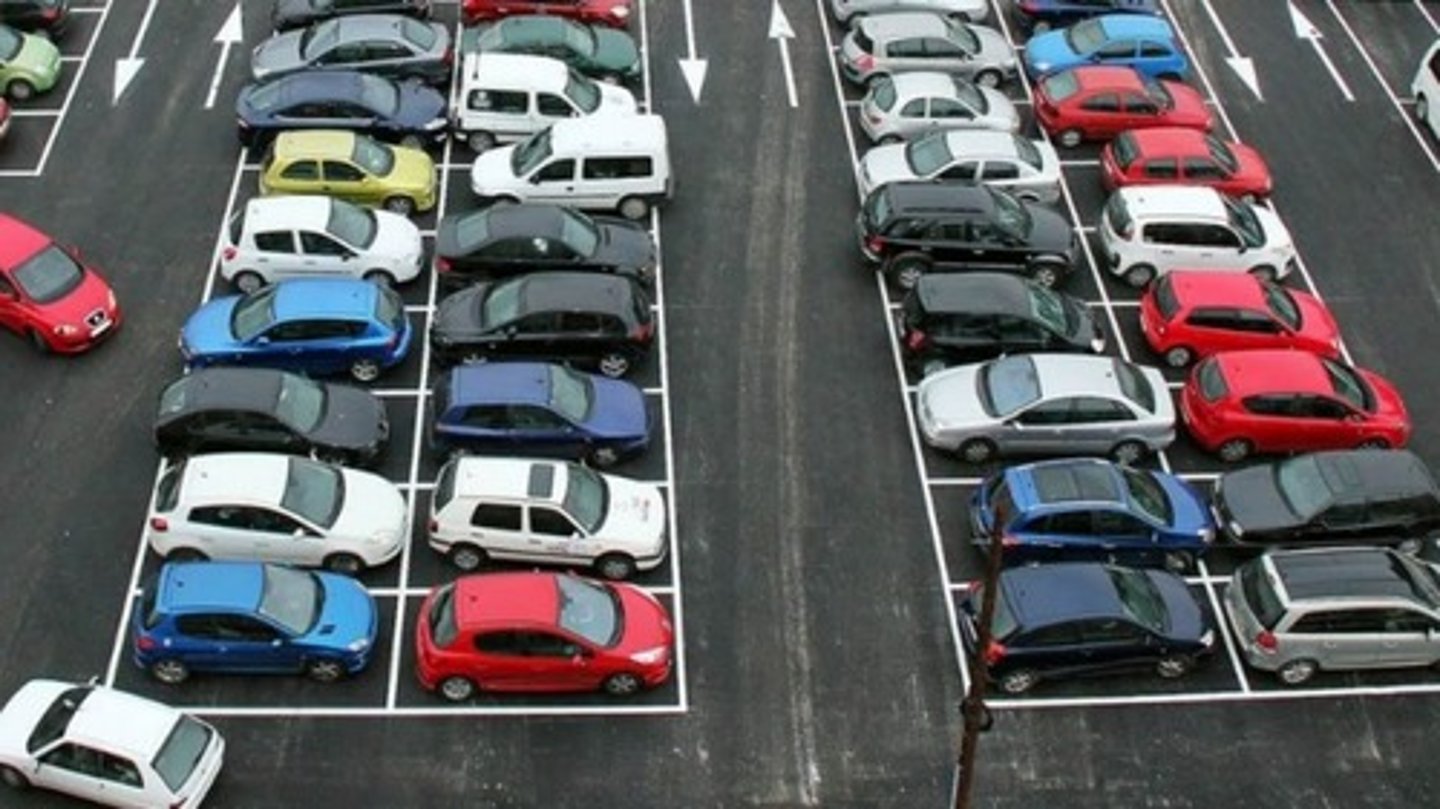 <p>the public or private parking</p>
