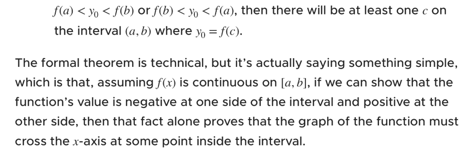 <p>intermediate value theorem</p>