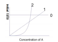 <ul><li><p>the rate of reaction is proportional to the concentration of A squared </p></li><li><p>r = k[A]<sup>2</sup></p></li></ul><p></p>