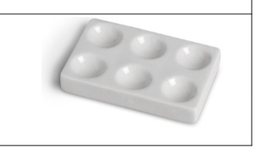 <p>Spot Test Plate</p>