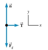 <p>This free body diagram could represent which of these situations?</p>