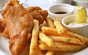 <p>fish and chips (n) <span>/ˌfɪʃ ən ˈtʃɪps/</span></p>