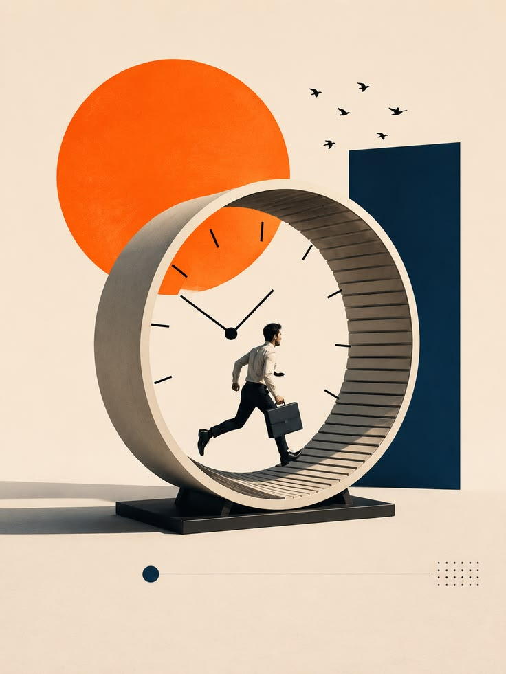 <p>графік з 9 до 5 / рутинний робочий день </p><p>(Many people dream of escaping the 9__________-t__________-5 c__________.)</p>