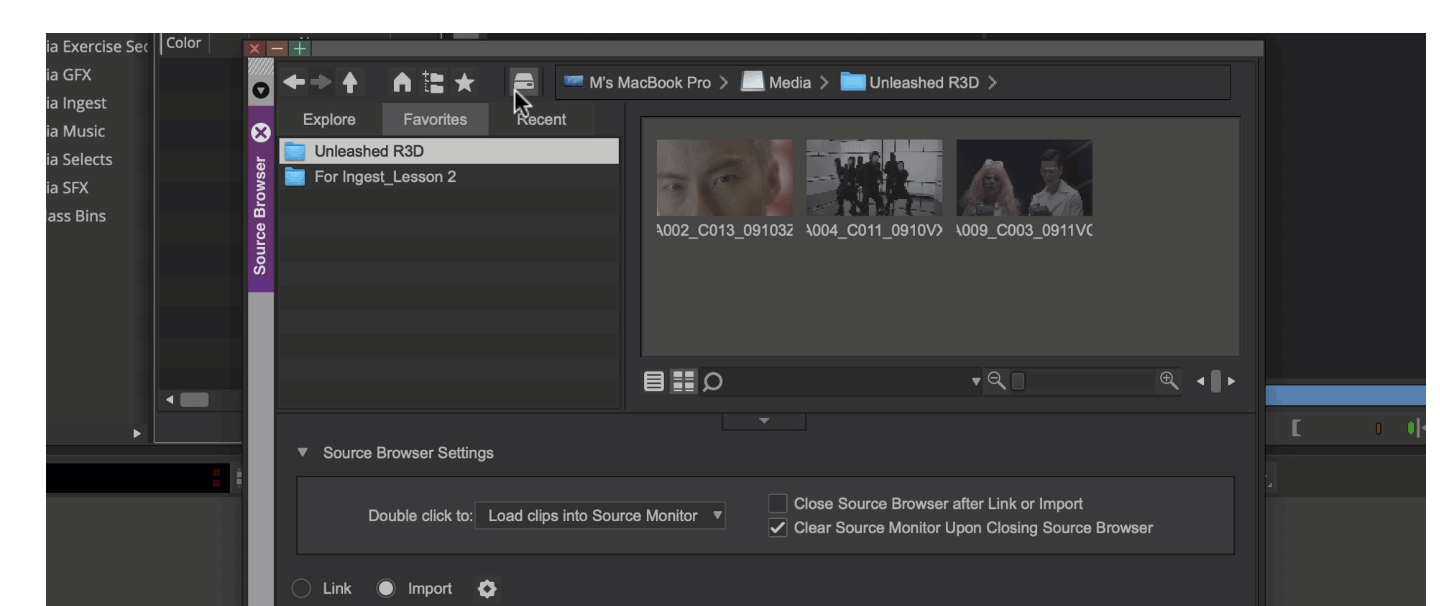 <p>The Media Folder View Button </p>