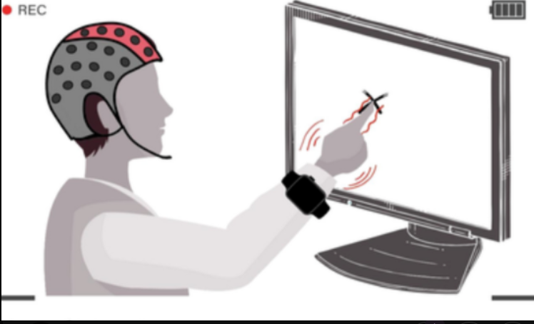 <p>Low frequency tremor that occurs during an a direct and purposeful movement.</p>