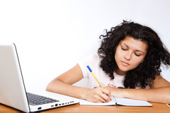 <p>female student</p>