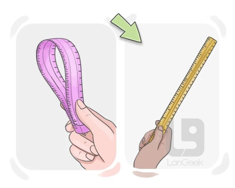 <p>can’t bend easily</p>