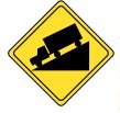 <p>Warning sign. Warning signs alert drivers to actual or potential dangerous conditions ahead.</p>