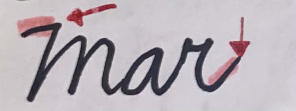 <p><span>is a part of a stroke characterized by an abrupt beginning or end at which the pen does not creates a diminishing stroke.</span></p>