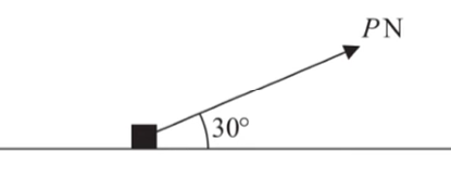<p><br>given, mass of block = 5kg, p = 14N<br><br> Find the reaction force[R] on block</p>