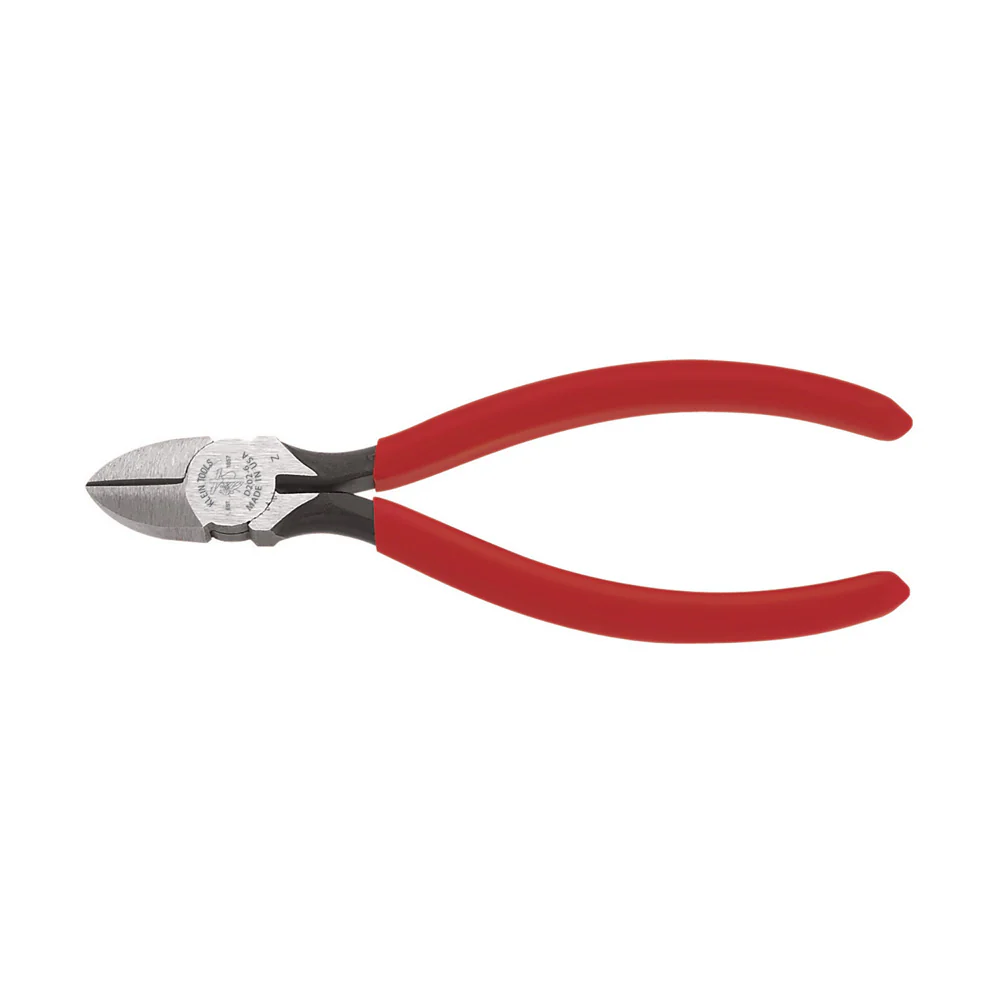 <p>Feature curved, lap-jointed handles and angled cutting jaws, designed for cleanly cutting wire, small pins, or soft metal in tight or hard-to-reach spaces.</p>