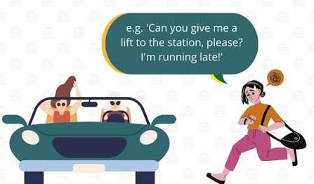 To drive someone somewhere in your car for free.