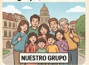 <p>grupo, acompañantes</p>