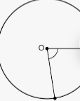 <p>angle whose vertex is exactly at the center</p>