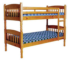<p>A bed built on top of another bed.</p>