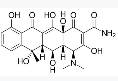 <p>Tetracycline with an extra hydroxyl group at position 5 (Terramycin).</p>