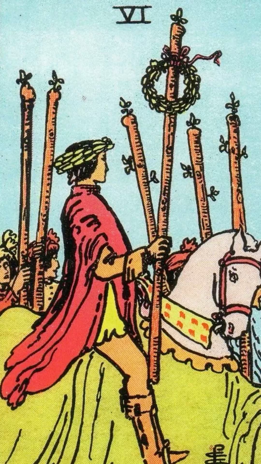 <p><span><span>SIX OF WANDS</span></span></p>