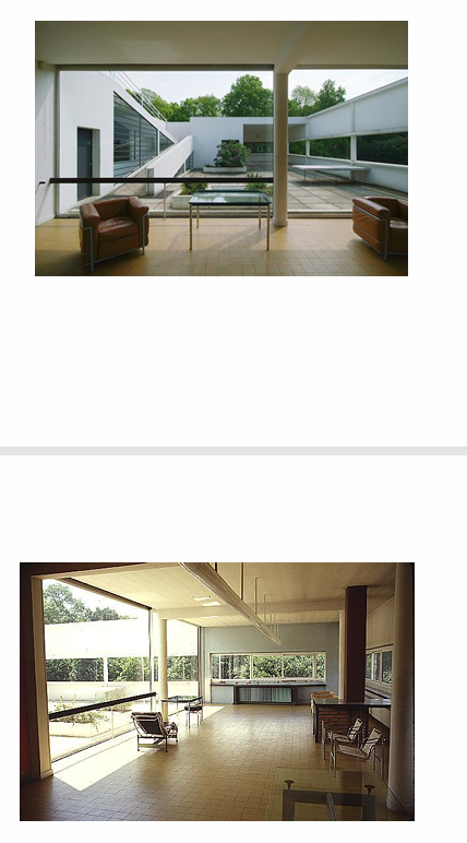 <p>Charactersitics of the Villa Savoye</p>