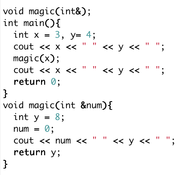 <p>what will the following program output</p>