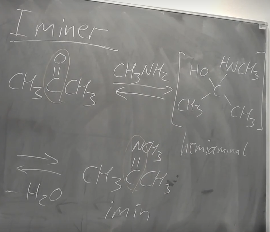 <p>Erstatter carbonylgruppe med en CN dobbeltbinding</p>