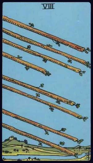 <p>Eight of Wands</p>