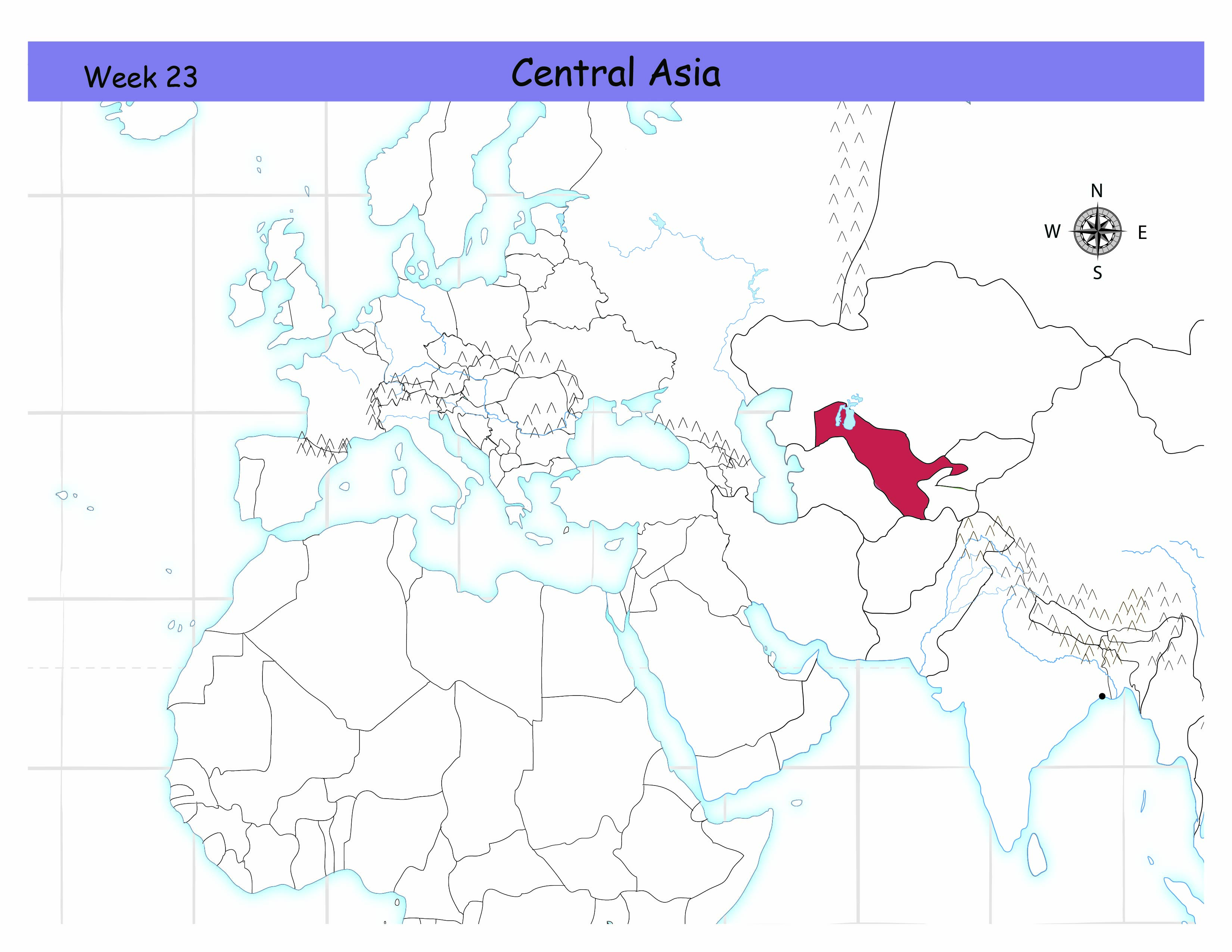 <p>Tell me the country in Central Asia.</p>