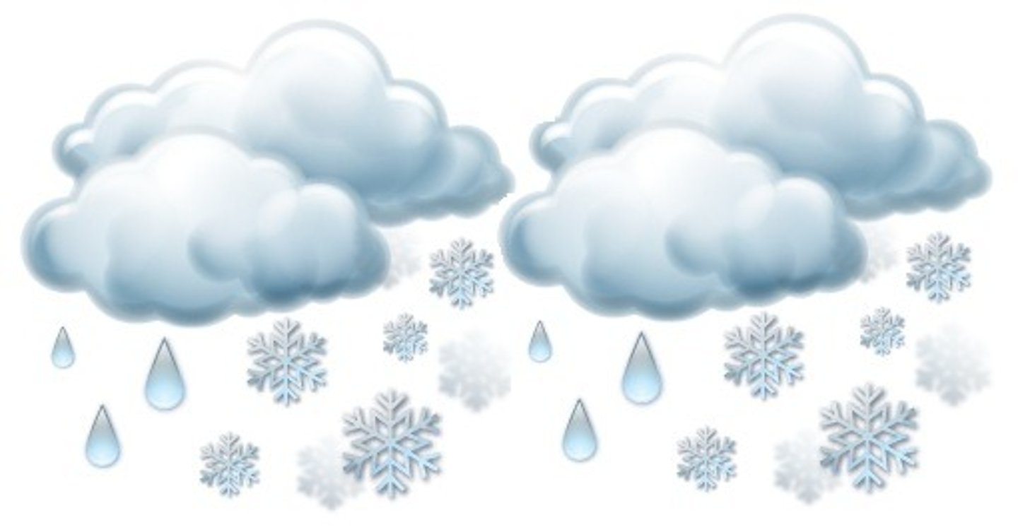 <p>Formed when rain falls through a layer of freezing air.</p>